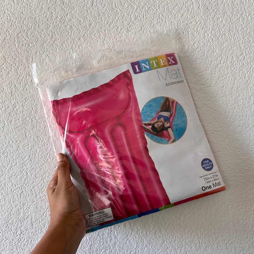 Intex Pink Enomat Swimming Pool Mat 72"x27"